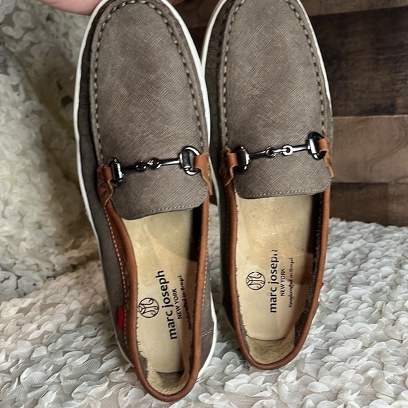 Marc Joseph Preppy Leather Brown Loafers Girl's 4 - Picture 9 of 9
